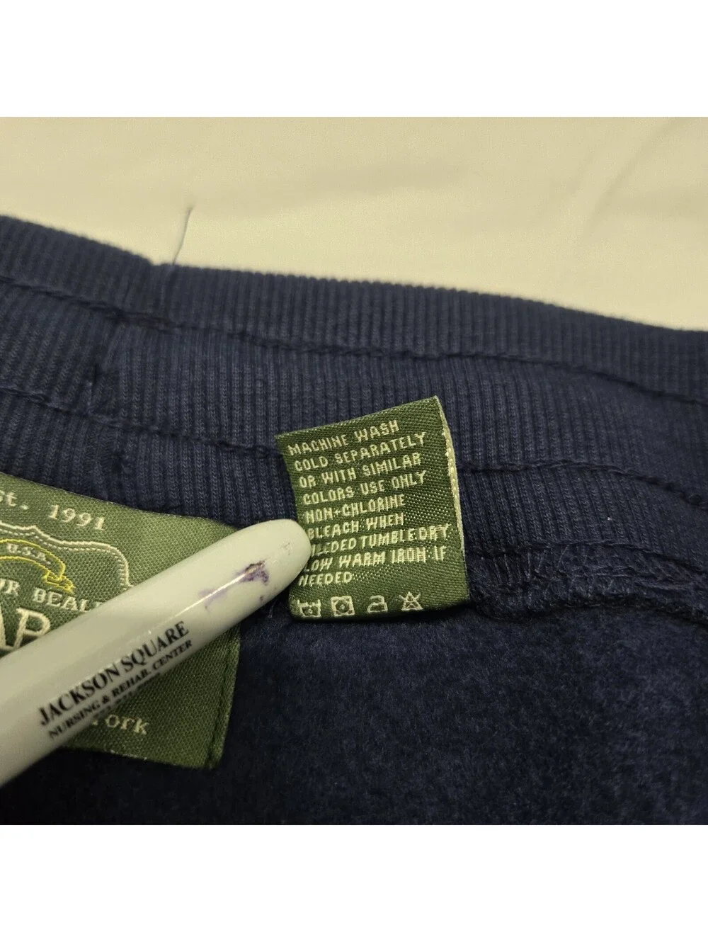 NWT Mens MEDIUM Arthur Beale AB Navy Jogger Sweatpants Fleece Pockets Adjustable